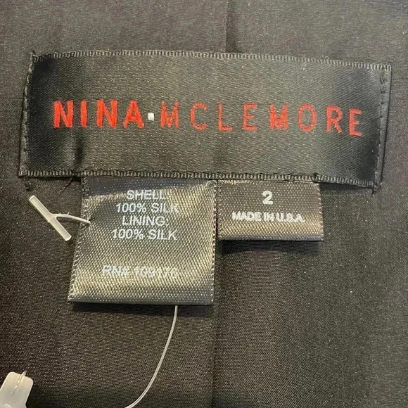 NWT Nina Mclemore Beaded Sequins 100% Silk Blazer Jacket Sz 2 - Picture 4 of 10